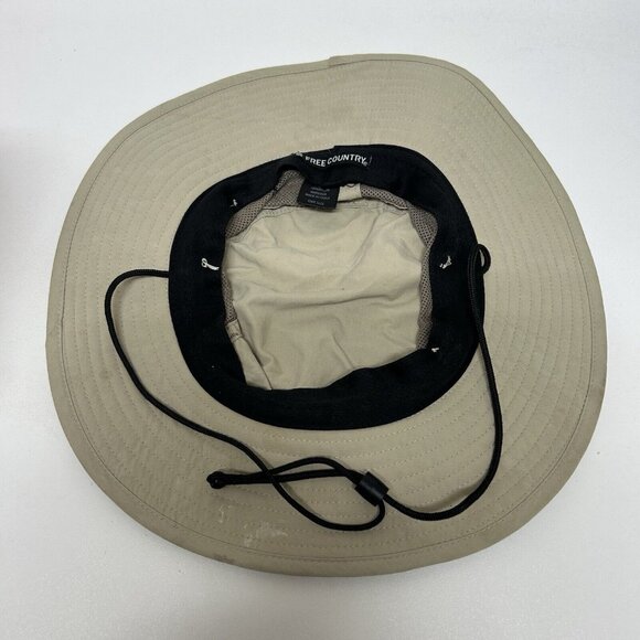 Free Country Outdoors Safari Outback Khaki Sun Hat Bucket Hat OS Mesh Chin Strin - Picture 6 of 8